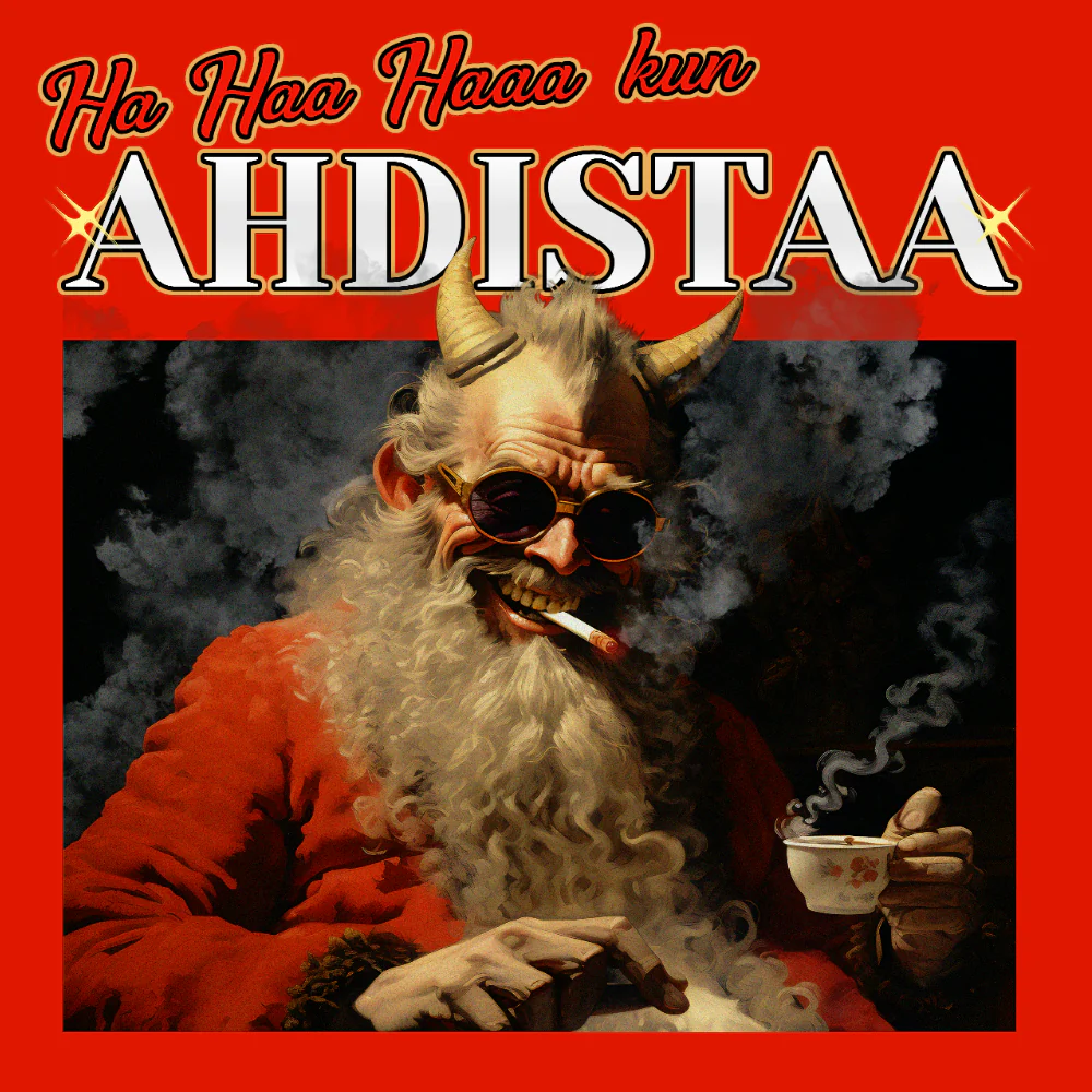JOULU COLLEGE PUNAINEN - HA HA HAA AHDISTAA (2596) - Image 2