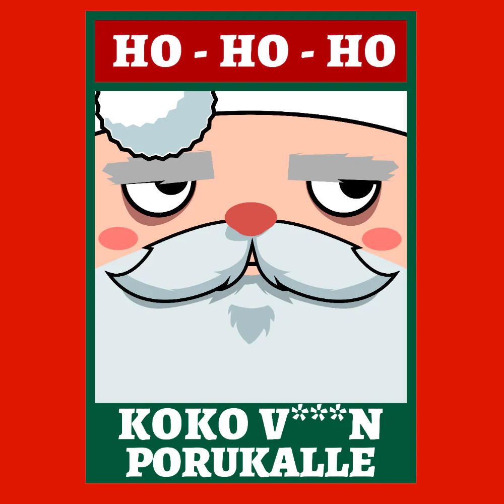 JOULU COLLEGE PUNAINEN - HO HO HO (2595) - Image 2