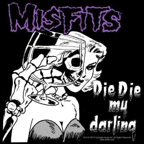 KANGASMERKKI MISFITS DIE DIE MY DARLING (50605)