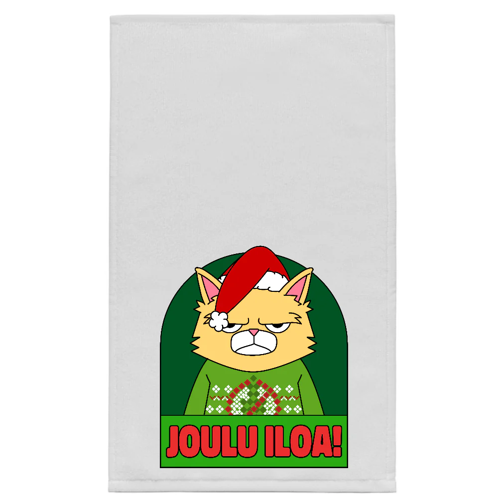KÄSIPYYHE valk - JOULU ILOA (00 2597)