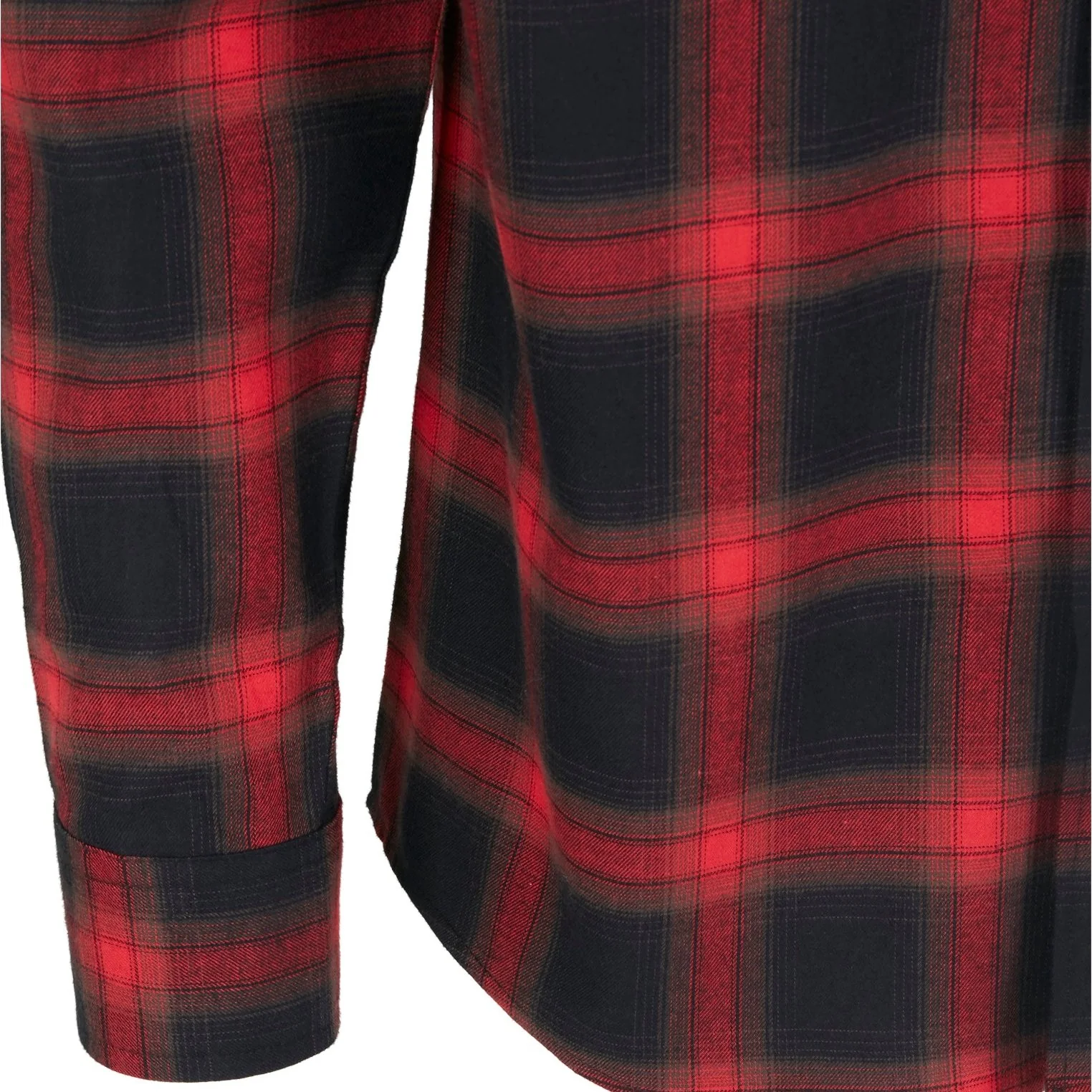 KAULUSPAITA - Checked Flanell Shirt BLACK/RED - URBAN CLASSICS - Image 8