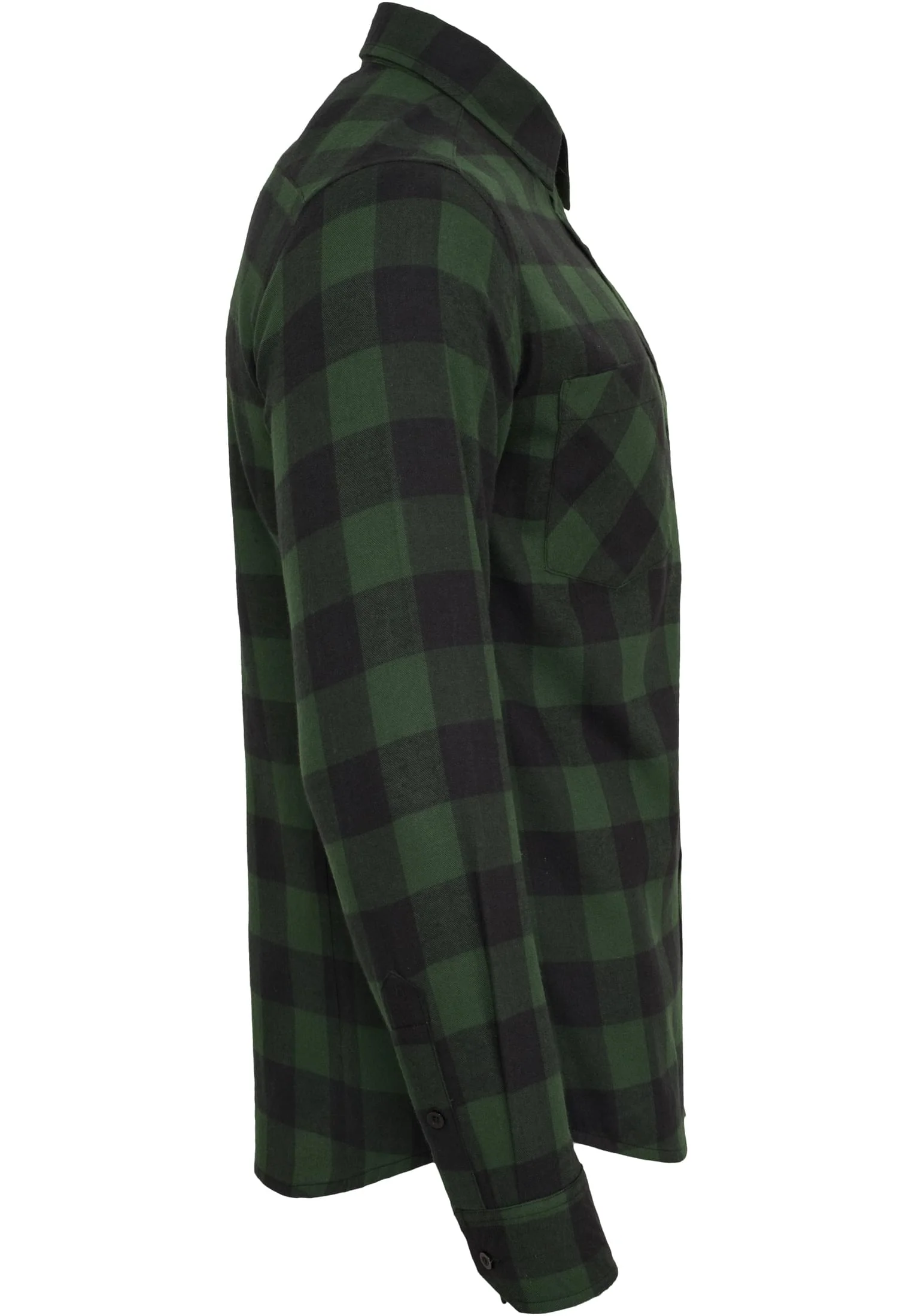 KAULUSPAITA - Checked Flanell Shirt forest - URBAN CLASSICS - Image 4
