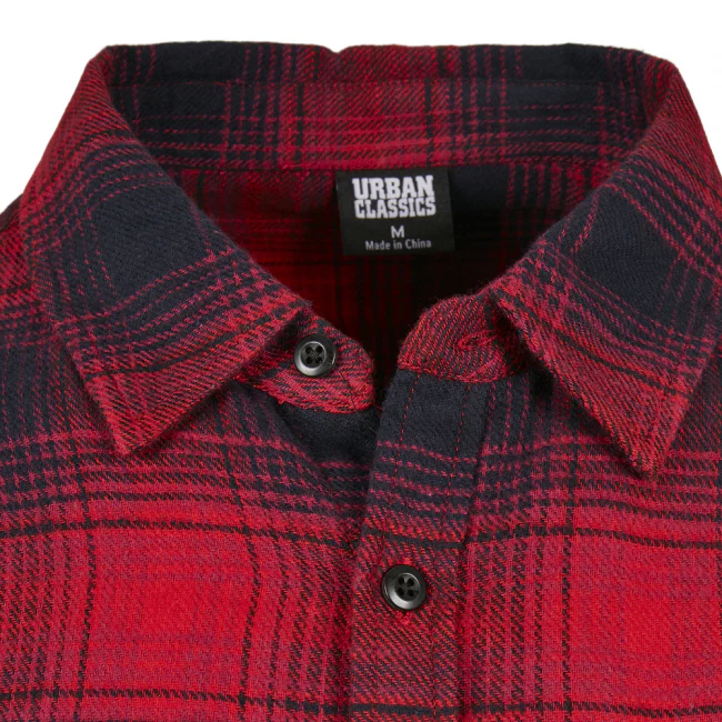 KAULUSPAITA - Oversized Checked Grunge Shirt - URBAN CLASSICS - Image 3