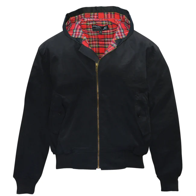 KB HUPULLINEN Musta Harrington-takki