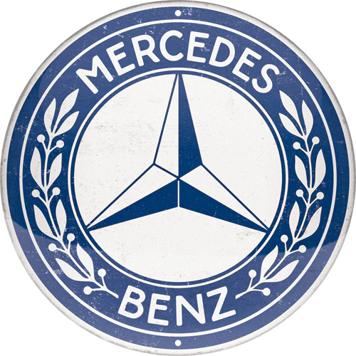 Kilpi pyöreä Mercedes-Benz - Logo