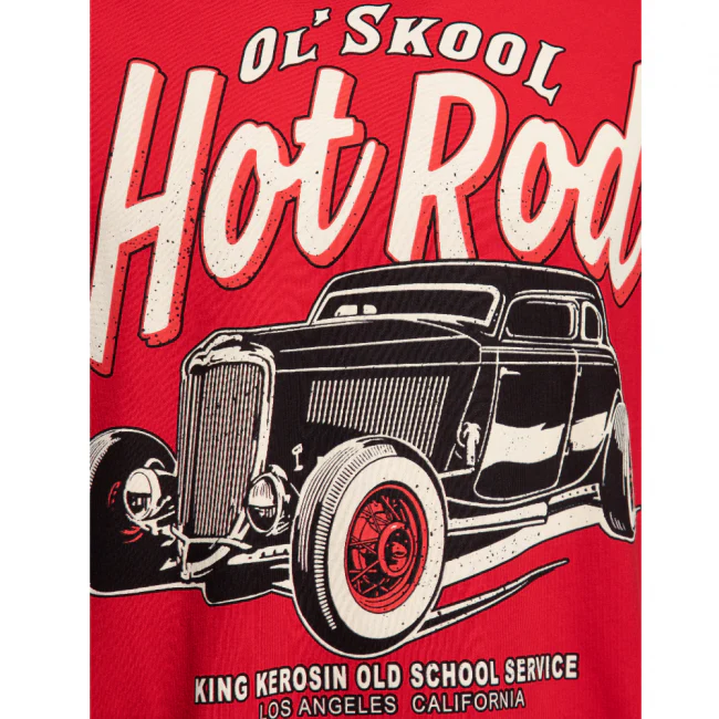 King Kerosin - T-paita punainen - OL' SKOOL - Image 3