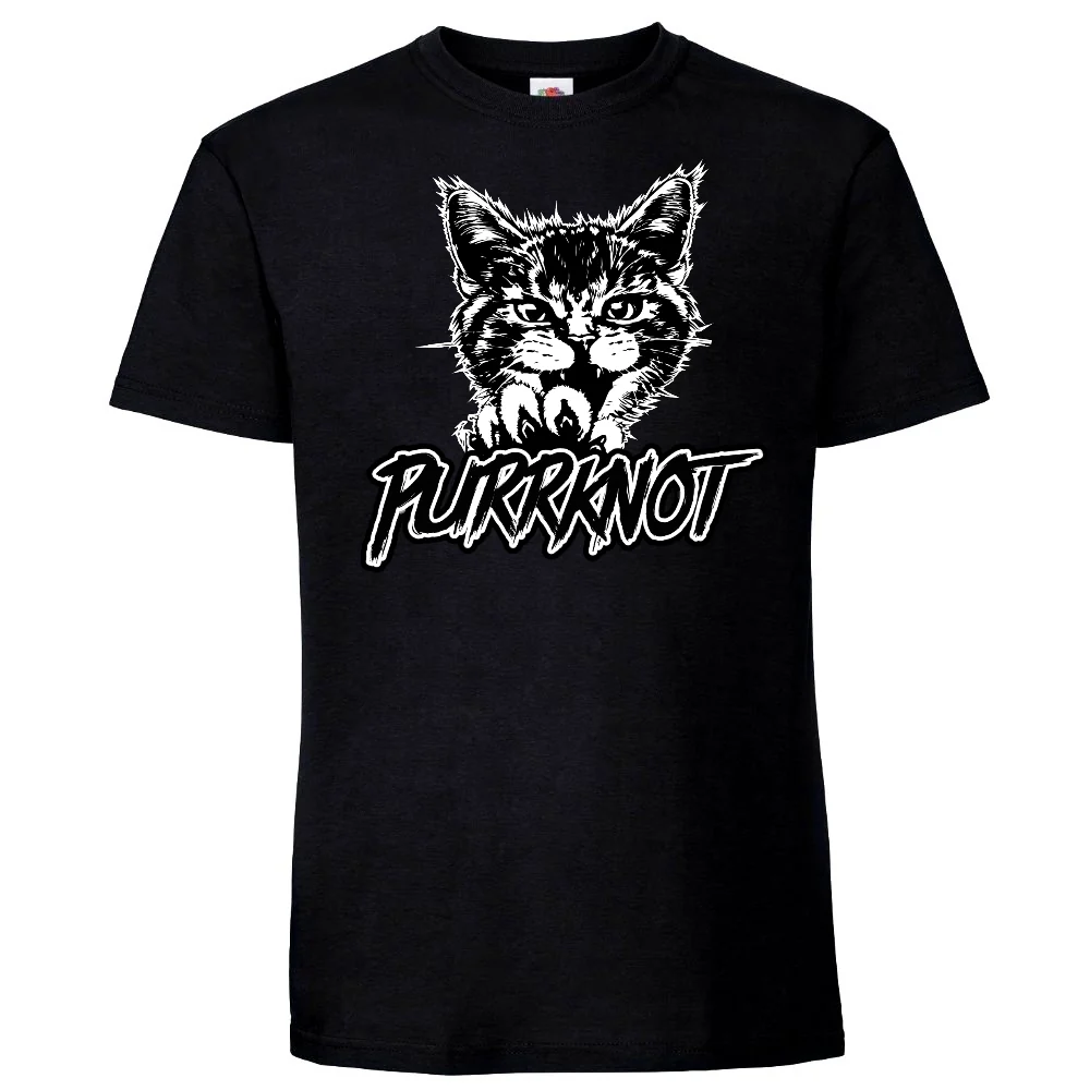 KISSABÄNDI T-PAITA MUSTA - PURRKNOT (3013)