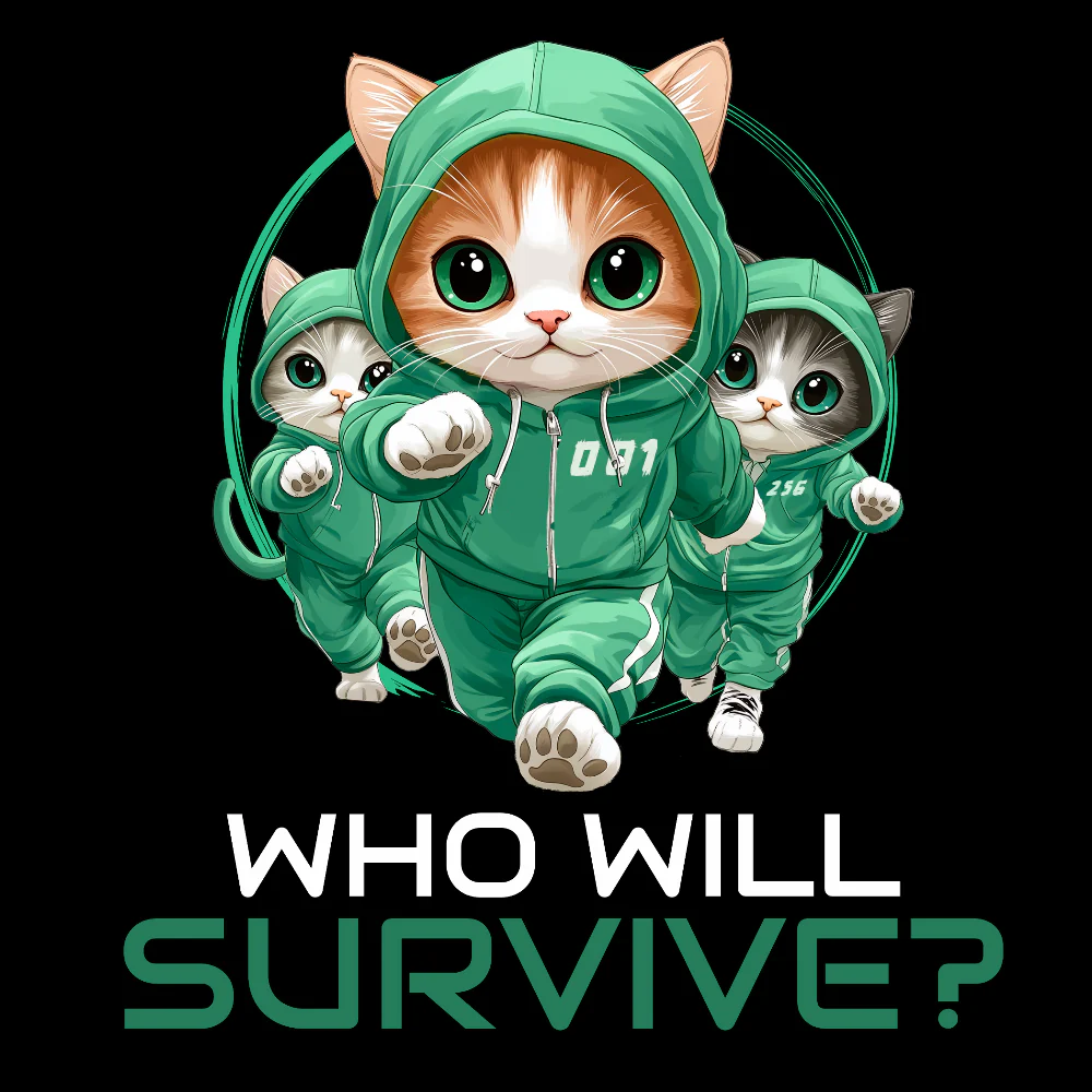 KISSALEFFA T-PAITA MUSTA - WHO WILL SURVIVE? (3035) - Image 2