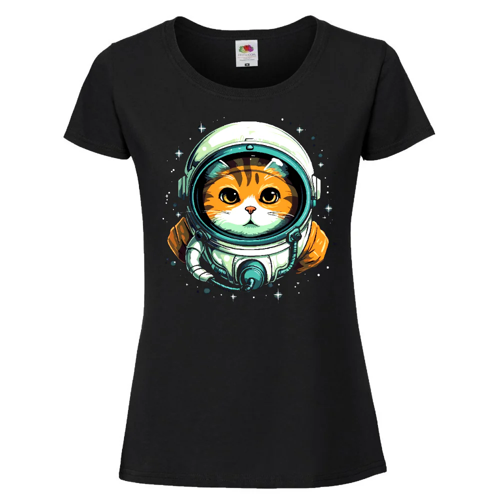 NAISTEN PAITA musta - SPACE CAT (2700) - Image 2