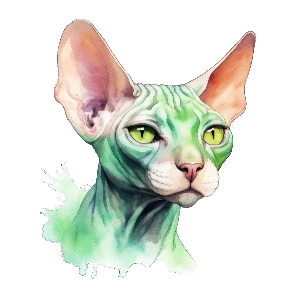 PAINATUS - Don sphynx green-eyed cat