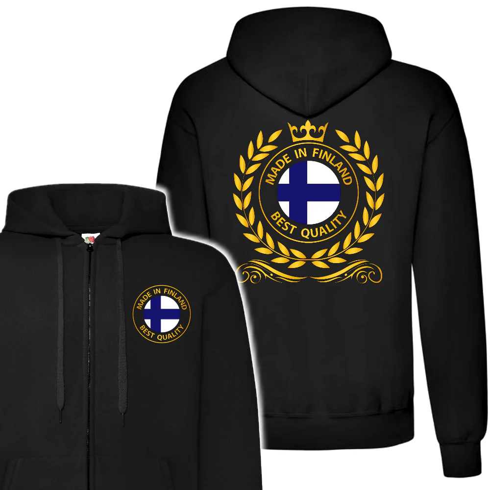 VETOKETJUHUPPARI MUSTA - MADE IN FINLAND (3509)