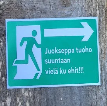 KYLTTI - Juokseppa tuohon suuntaan vielÀ ku ehit!!! - 15x22