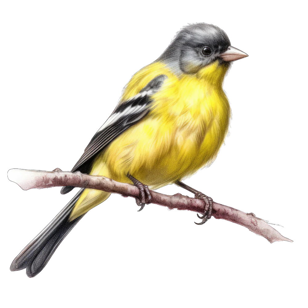 Lesser goldfinch bird 1- paitakuva