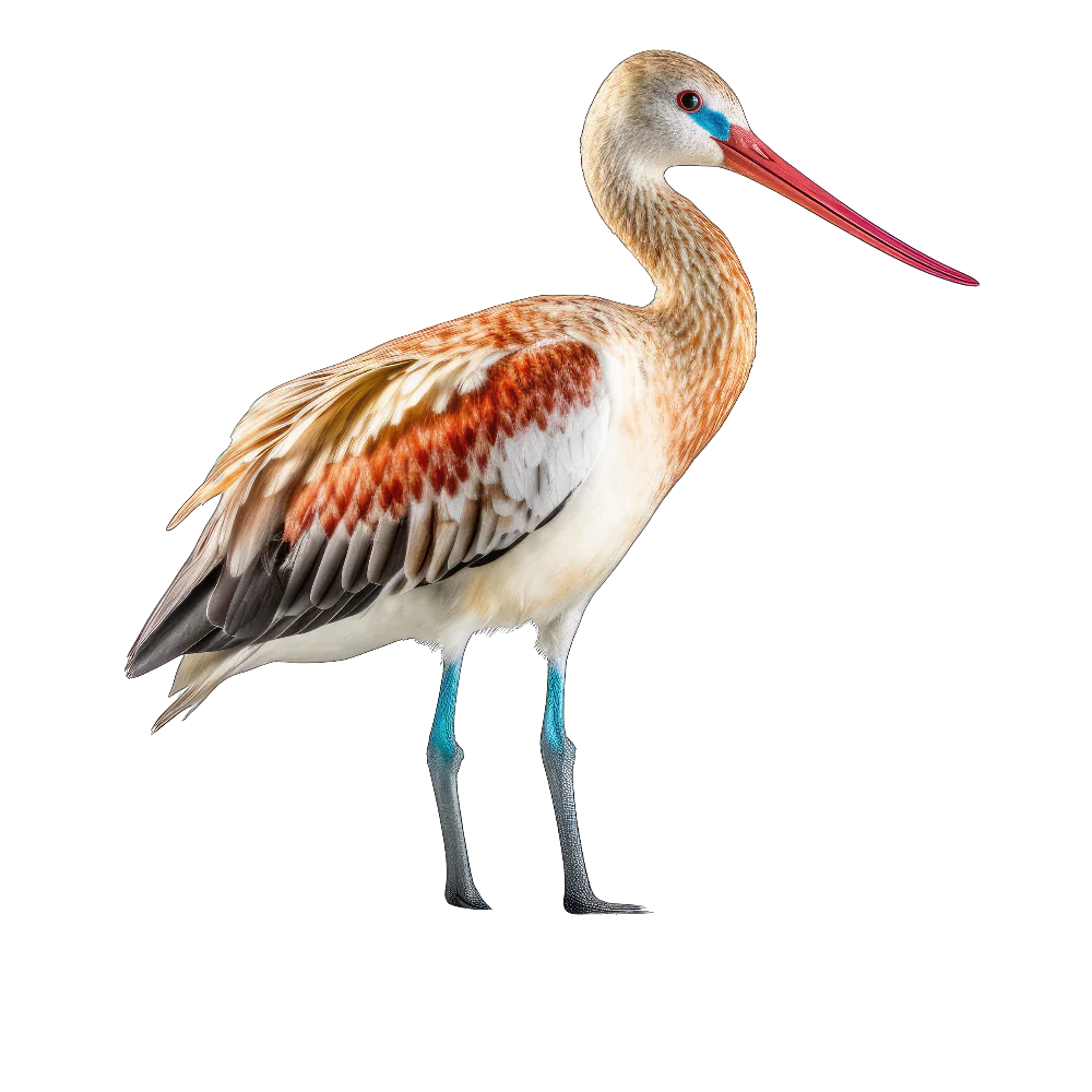 Marbled godwit bird 1- paitakuva