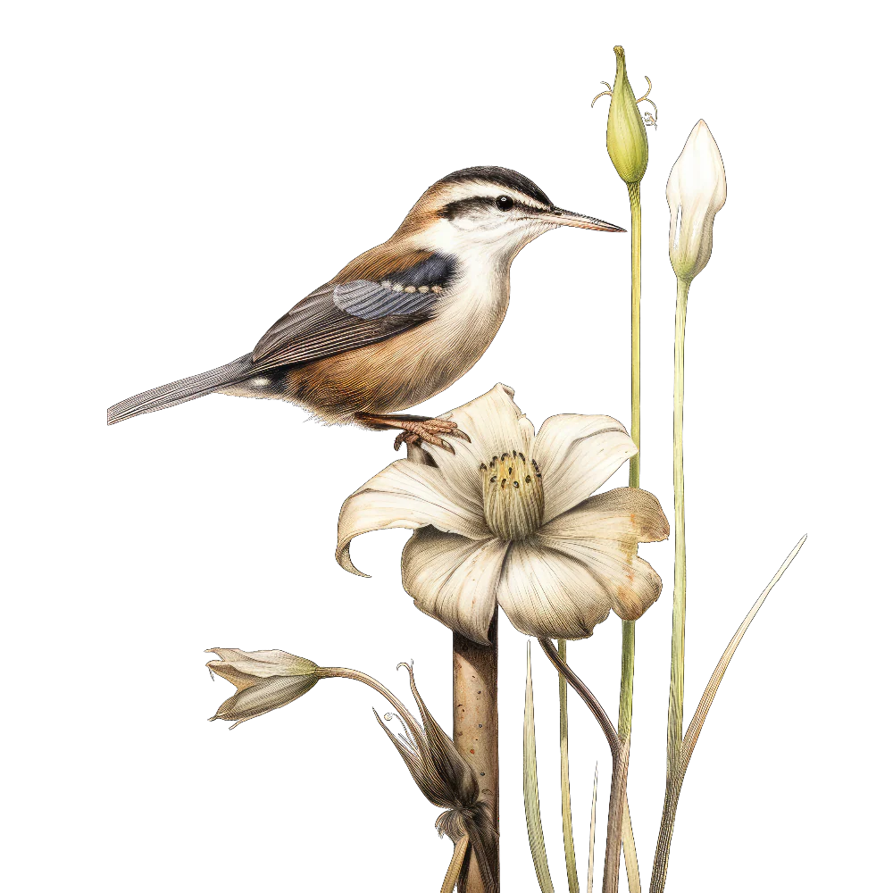Marsh wren bird 1- paitakuva