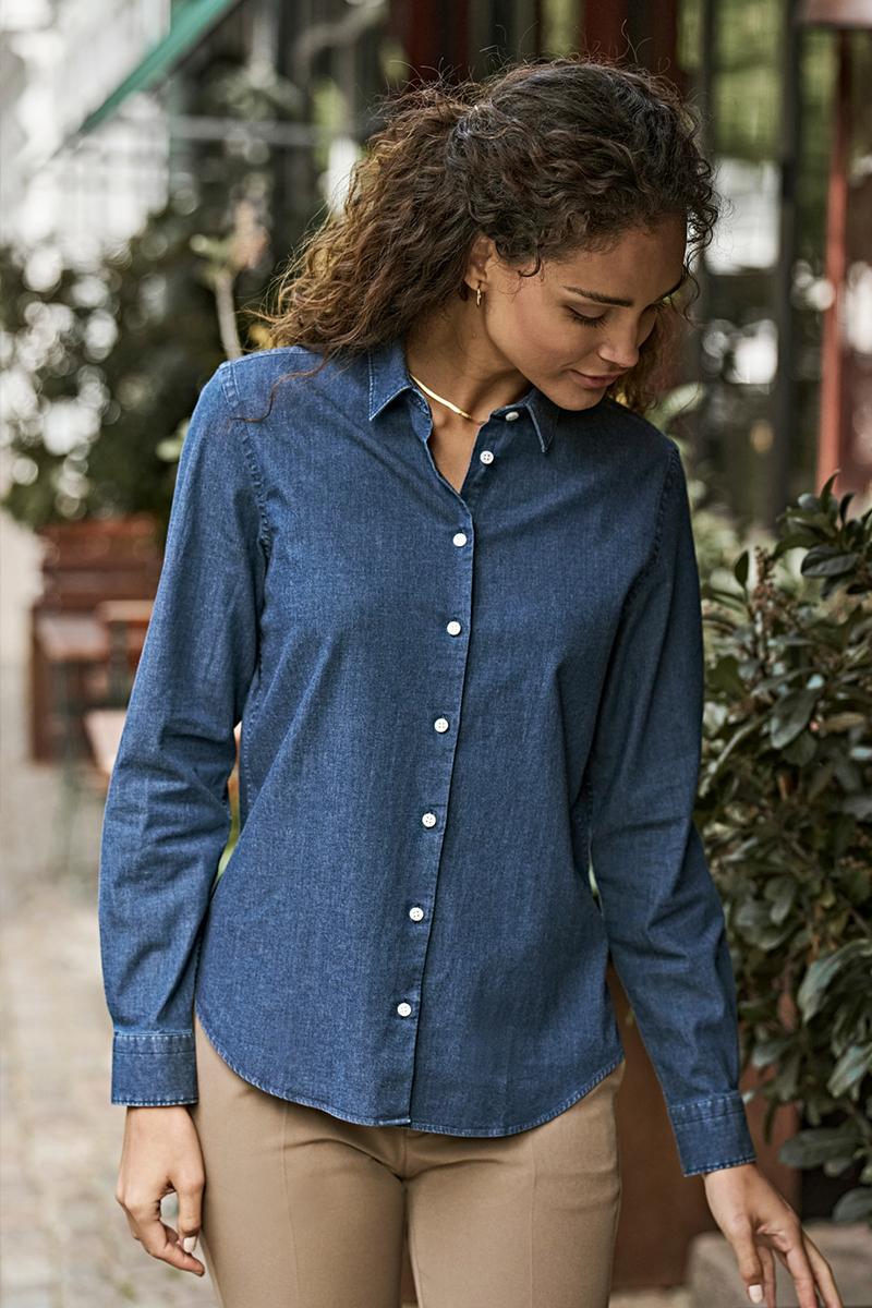 NAISTEN DENIM KAULUSPAITA - Image 3
