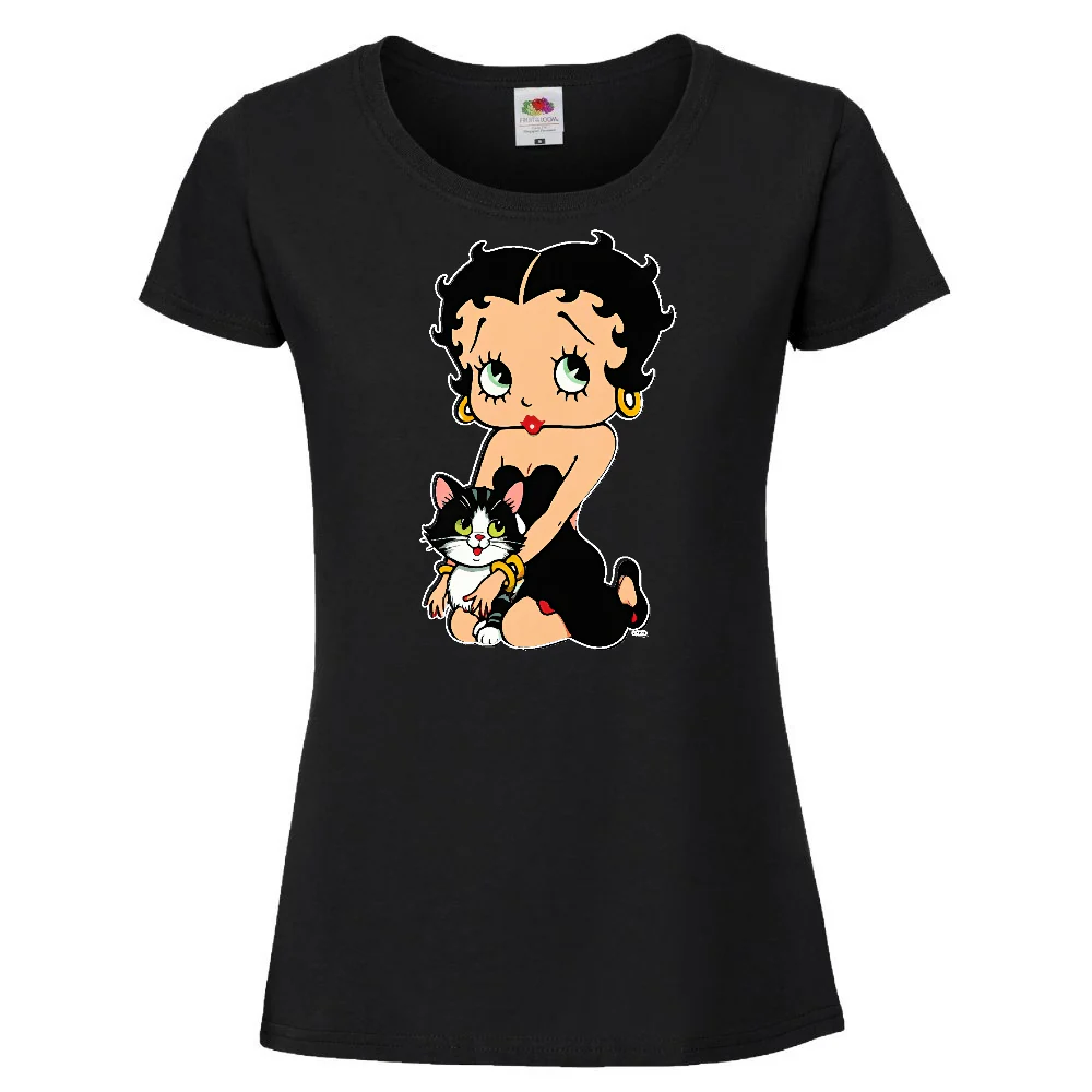 NAISTEN PAITA - BETTY BOOP AND CAT (3095)