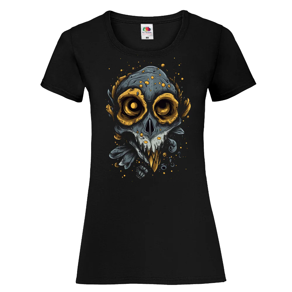 NAISTEN PAITA - Cartoon Bird skull