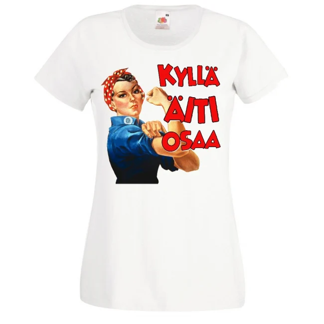 NAISTEN valk. PAITA - KYLLĂ ĂITI OSAA (00 336)