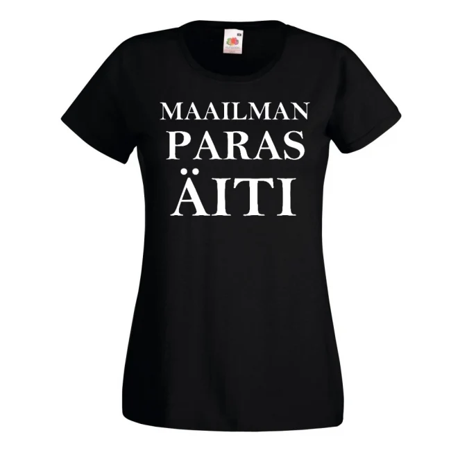 NAISTEN PAITA MUSTA - MAAILMAN PARAS ÄITI TEKSTI (2523)