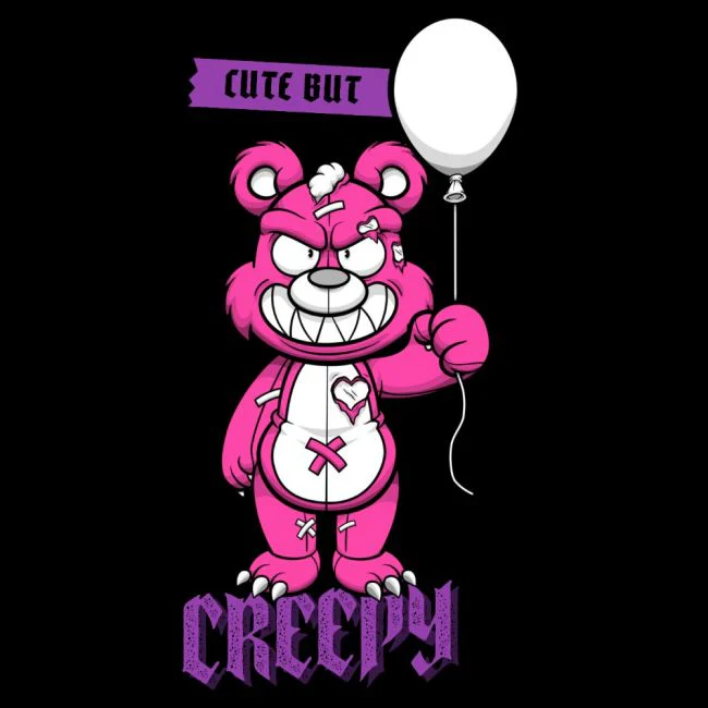 NAISTEN PAITA musta - CUTE BUT CREEPY (00 241) - Image 2