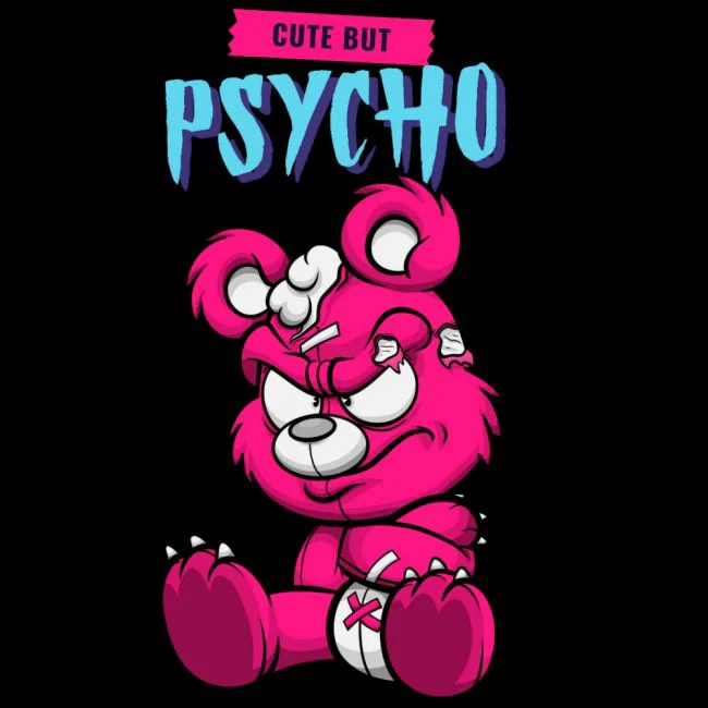 NAISTEN PAITA musta - CUTE BUT PSYCHO (00 227) - Image 2