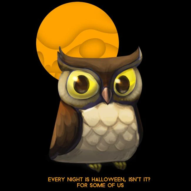 NAISTEN PAITA MUSTA - OWL - Image 2