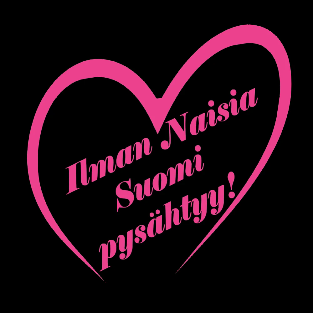 NAISTEN T-PAITA "ILMAN NAISIA SUOMI PYSÄHTYY!" (00 459) - Image 4