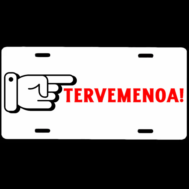 OVIKYLTTI / REKISTERIKILPI - tervemenoa sormi
