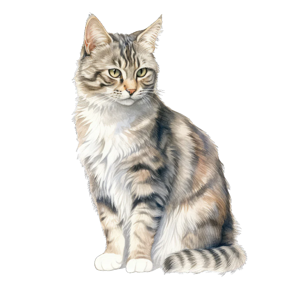 PAINATUS - American bobtail cat portrait