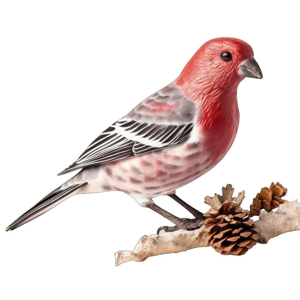 Pine grosbeak bird 1- paitakuva
