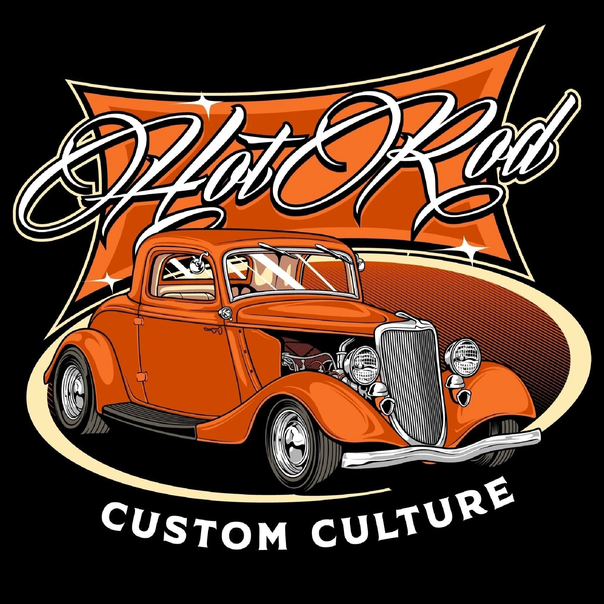 T-PAITA MUSTA - HOT ROD CUSTOM CULTURE (00 501) - Image 2