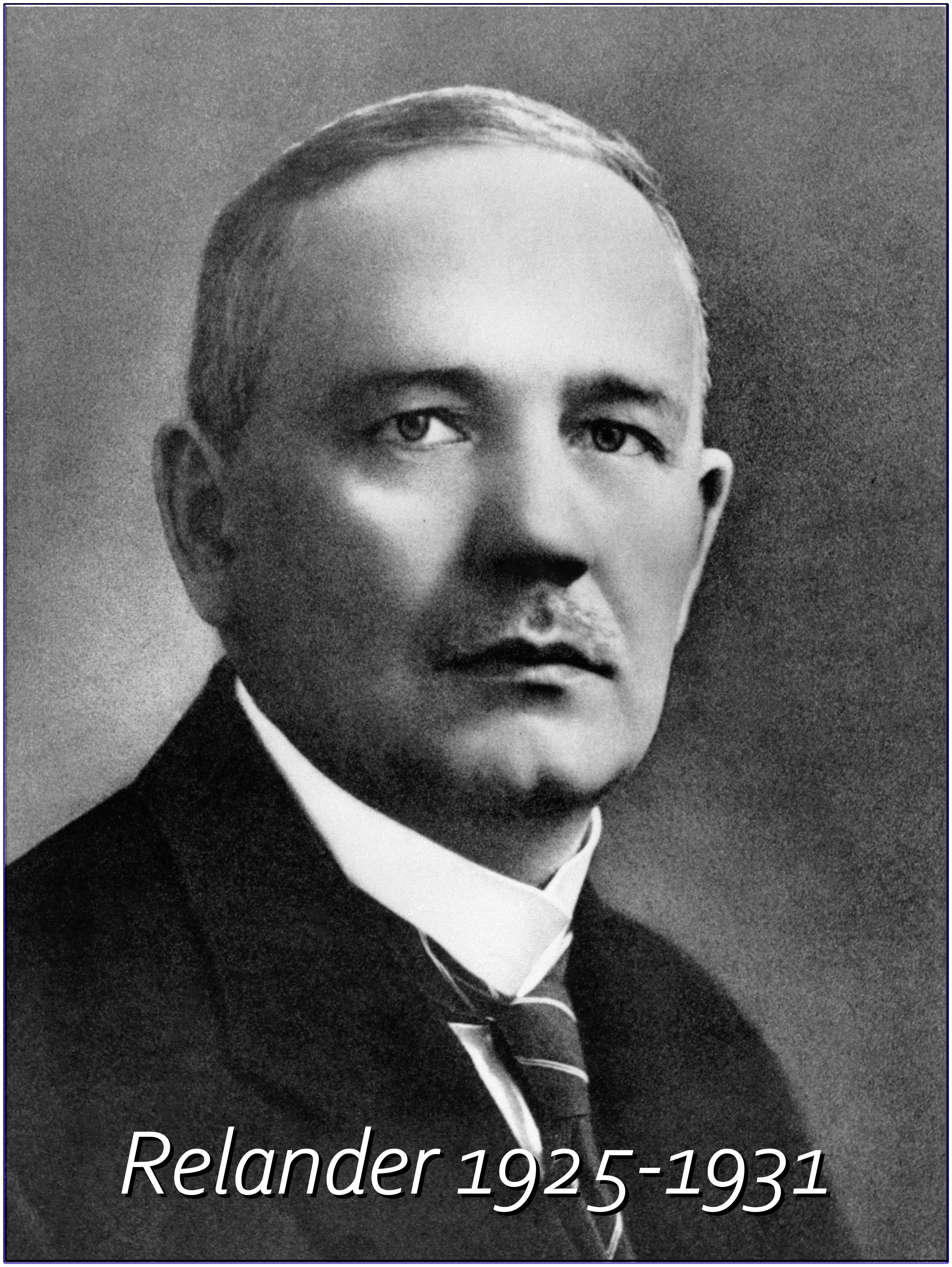 PRESIDENTTI RELANDER 1925-1931 (00 2762)