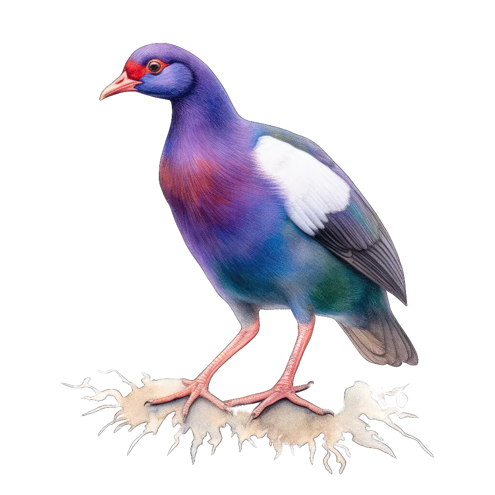 Purple gallinule bird 1- paitakuva