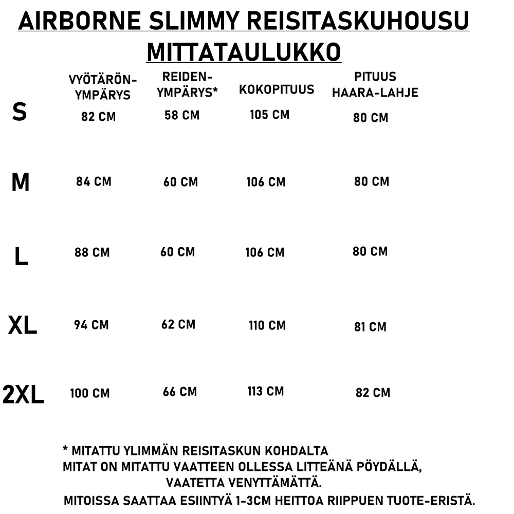 REISITASKUHOUSUT - AIRBORNE SLIMMY URBAN - Image 3