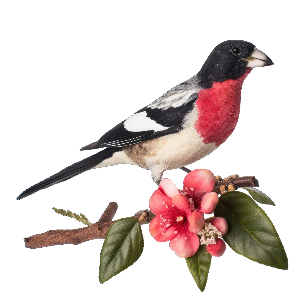 Rose-breasted grosbeak bird 1- paitakuva