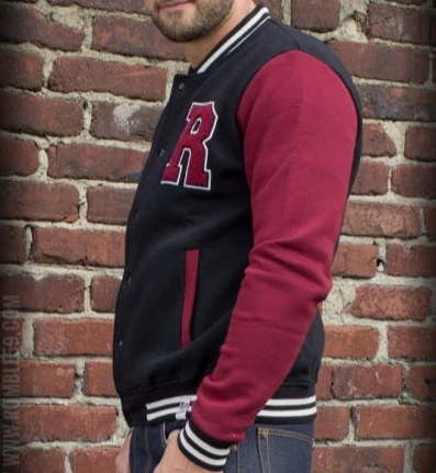 RUMBLE59 - Male Sweat College Jacket - Image 3