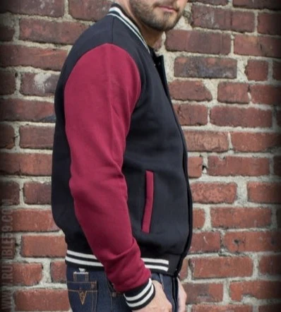 RUMBLE59 - Male Sweat College Jacket - Image 4