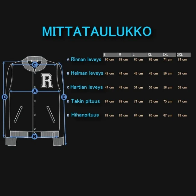 RUMBLE59 - Male Sweat College Jacket - Image 6