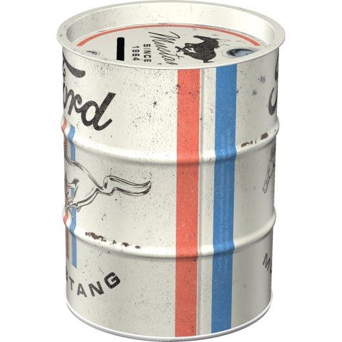 Säästölipas tynnyri For Mustang - Horse & Stripes logo - Image 2