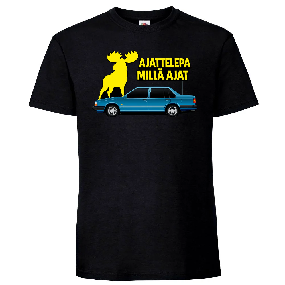 SAVOLAISTEN VAUHTI T-PAITA MUSTA - AJATTELEPA MILLÄ AJAT (3255)
