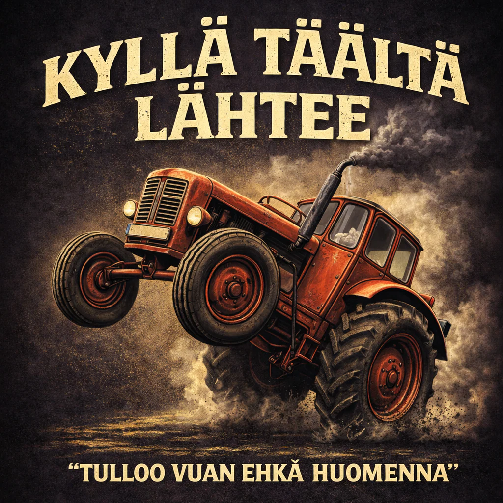 SAVOLAISTEN VAUHTI T-PAITA MUSTA - KYLLĂ TĂĂLTĂ LĂHTEE (3240) - Image 2