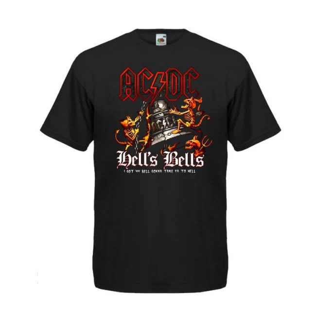 T-PAITA MUSTA - AC/DC (00 2863)