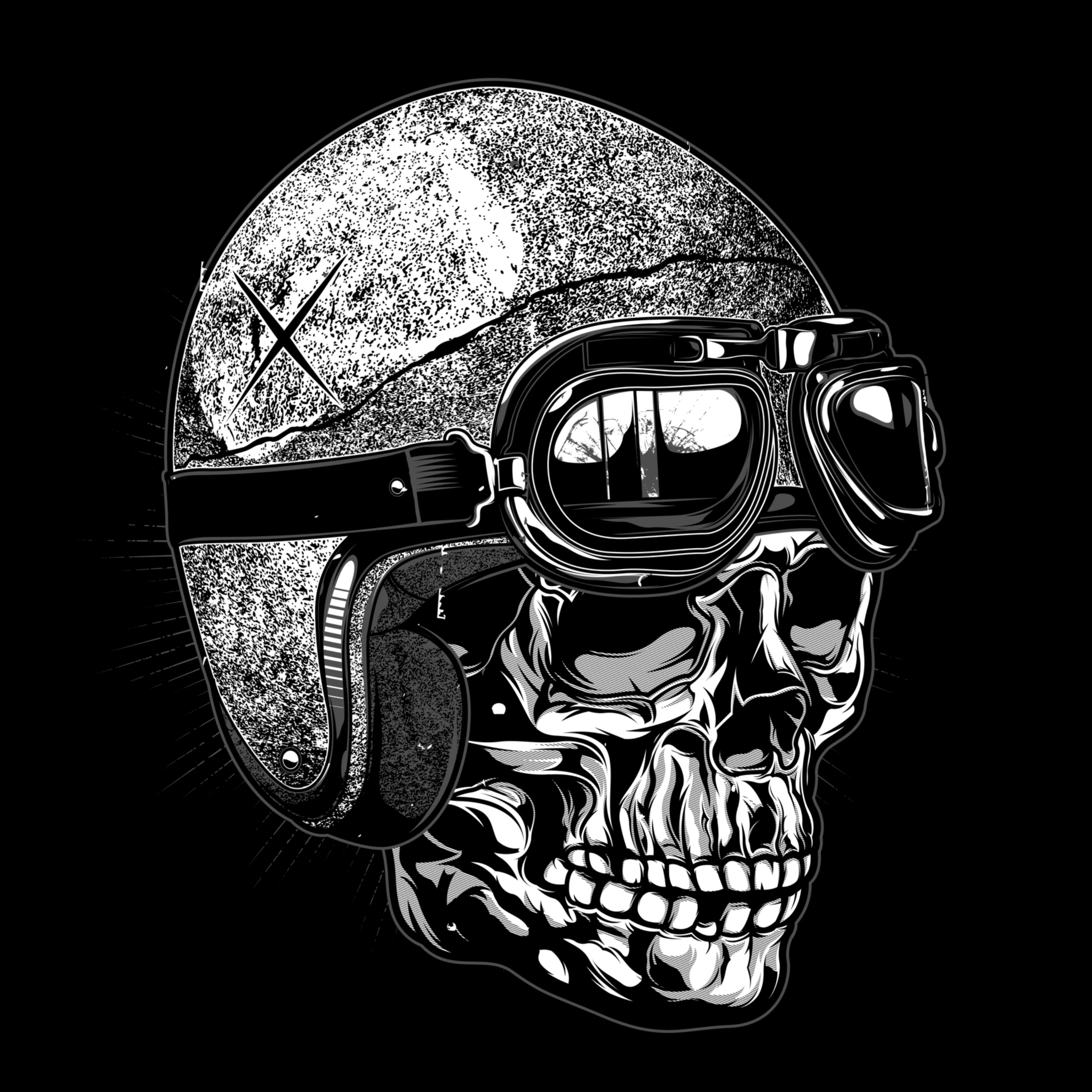 T-PAITA - BIKER SKULL MU/VA (2870) - Image 2