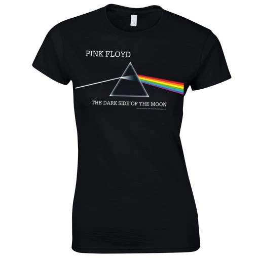 T-PAITA - DARK SIDE OF THE MOON LOGO (GIRLIE) - PINK FLOYD (LF8154)