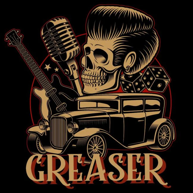 T-Paita - GREASER - SPEED KINGS (115) - Image 2
