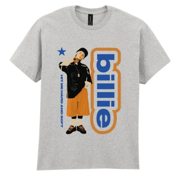 T-PAITA harmaa - Billie Eilish Tour (LF8710)