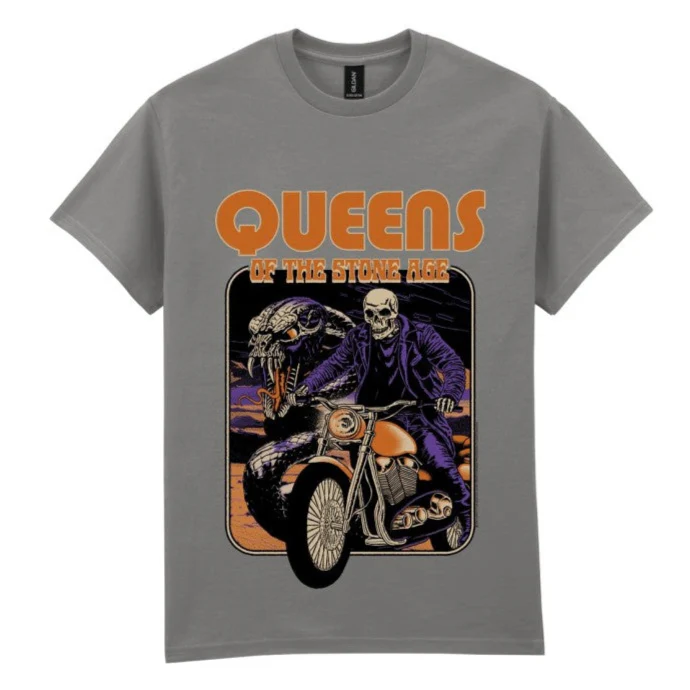 T-PAITA harmaa - Queens of the Stone Age Rider (LF8578)