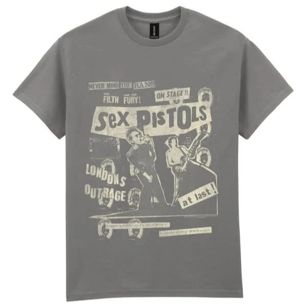 T-PAITA harmaa - Sex Pistols On Stage (LF8707)