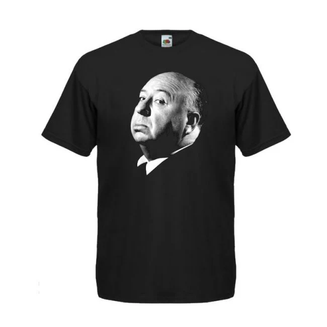 T-PAITA musta - HITCHCOCK FACE (00 2414)